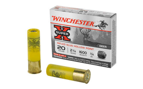 Ammunition Winchester Ammunition Super X 20Gauge2.75" WIN SPRX 20GA 2.75" 3/4OZ RFLD 5/250 • Model: Super-X